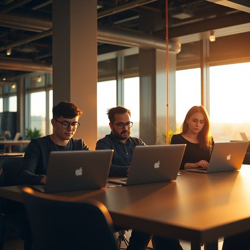 Uživatelé platformy Novotný & Novák v pražském coworkingu