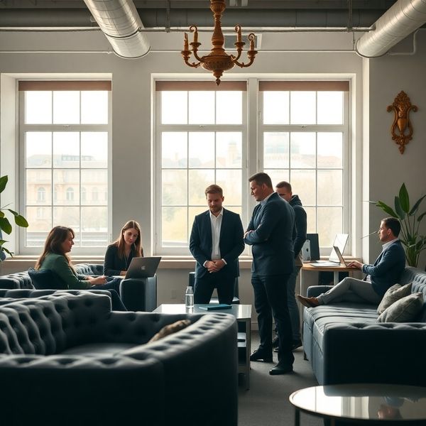 Tým Novotný & Novák v pražském coworkingu